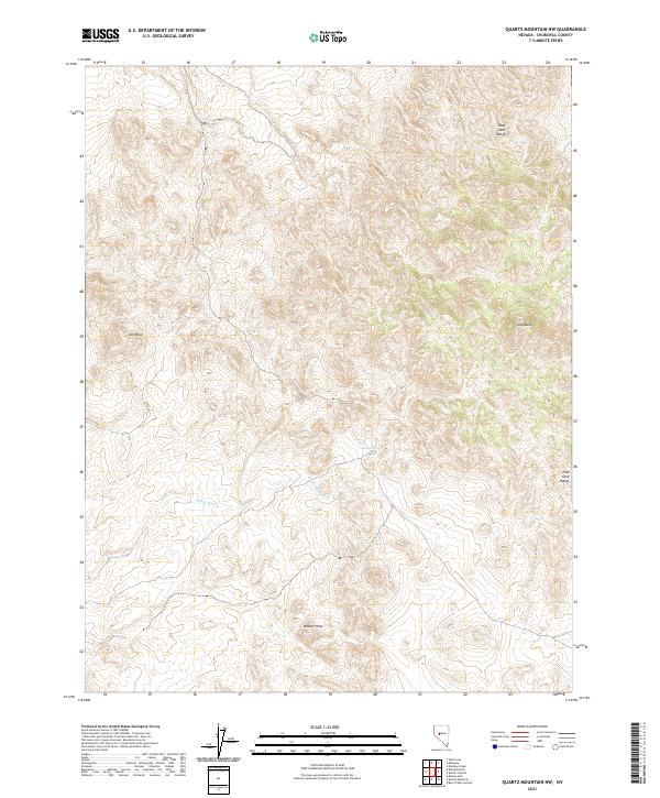 USGS Topographic Map – Quartz Mountain NW