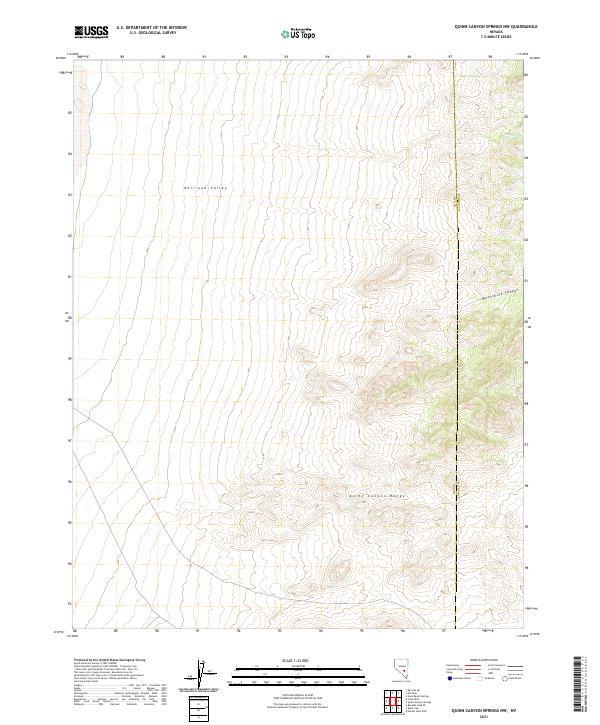 USGS Topographic Map – Quinn Canyon Springs NW