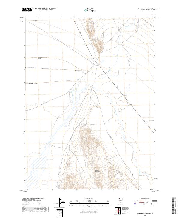 USGS Topographic Map – Quinn River Crossing