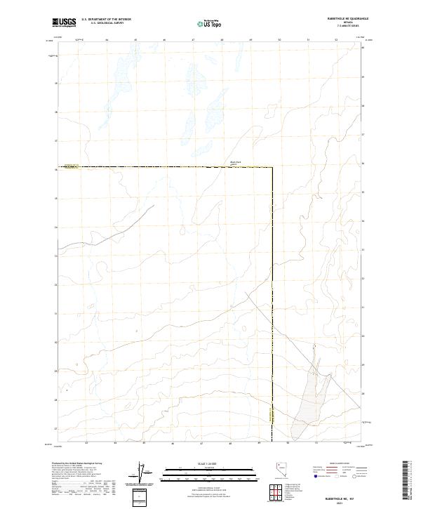 USGS Topographic Map – Rabbithole NE