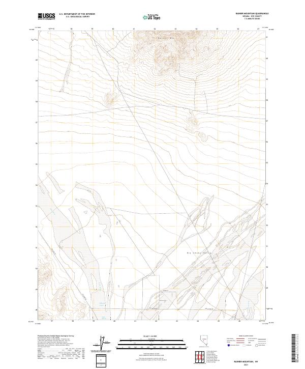 USGS Topographic Map – Rainier Mountain