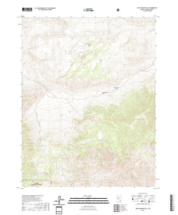 USGS Topographic Map – Rattlesnake Flat