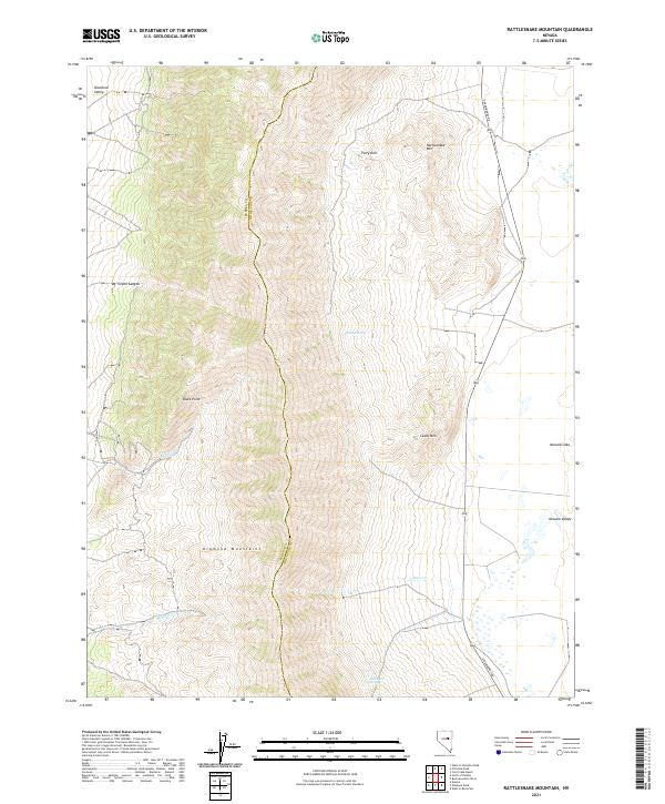 USGS Topographic Map – Rattlesnake Mountain