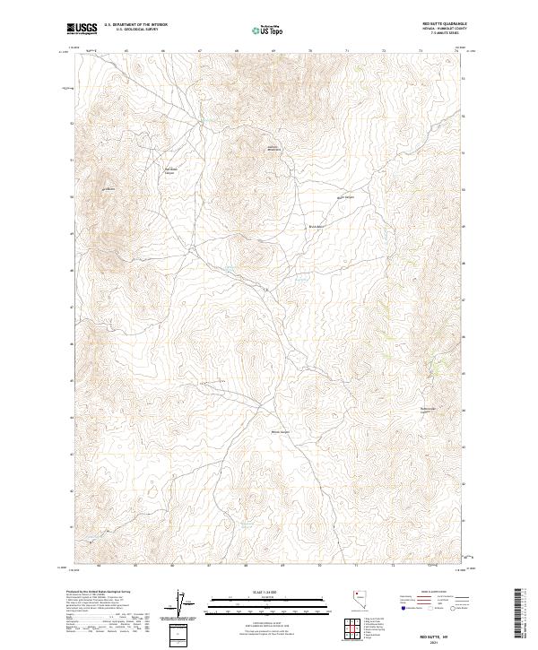 USGS Topographic Map – Red Butte