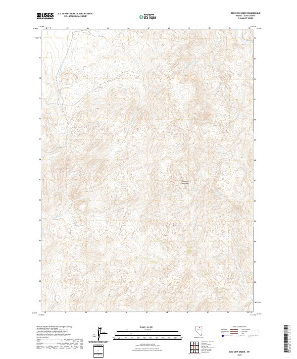 USGS Topographic Map – Red Cow Creek