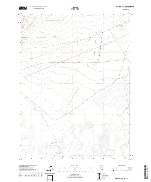 USGS Topographic Map – Red House Flat East