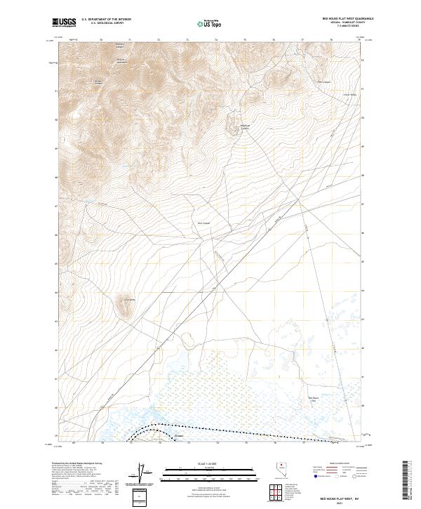 USGS Topographic Map – Red House Flat West