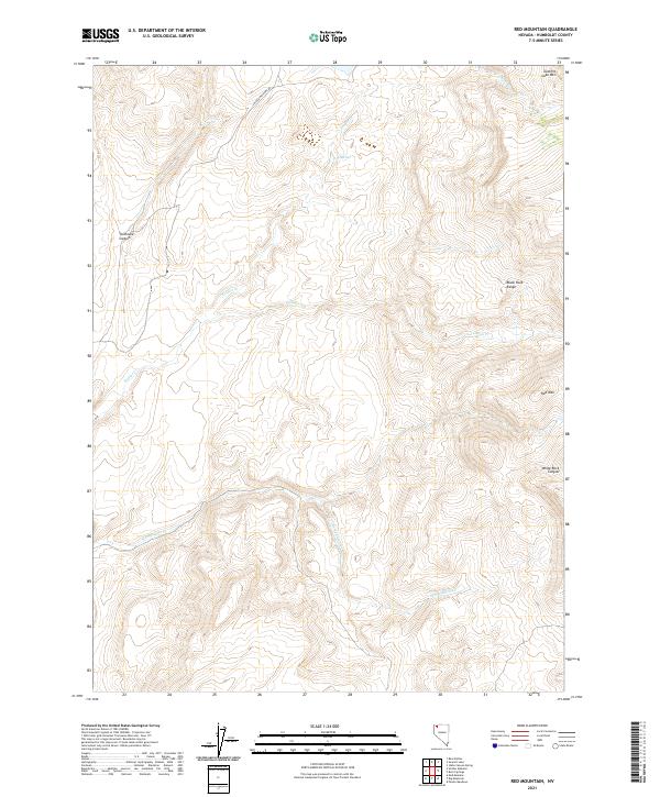 USGS Topographic Map – Red Mountain