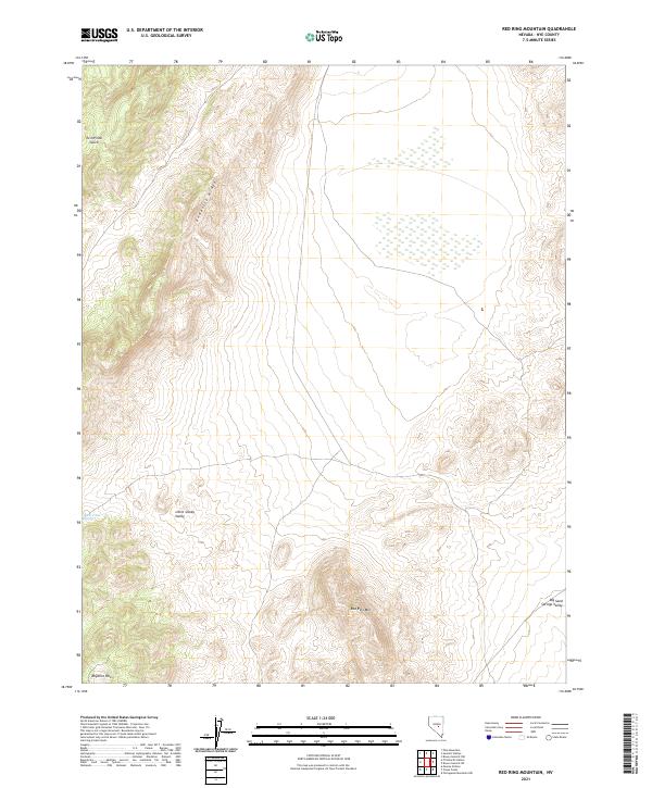 USGS Topographic Map – Red Ring Mountain