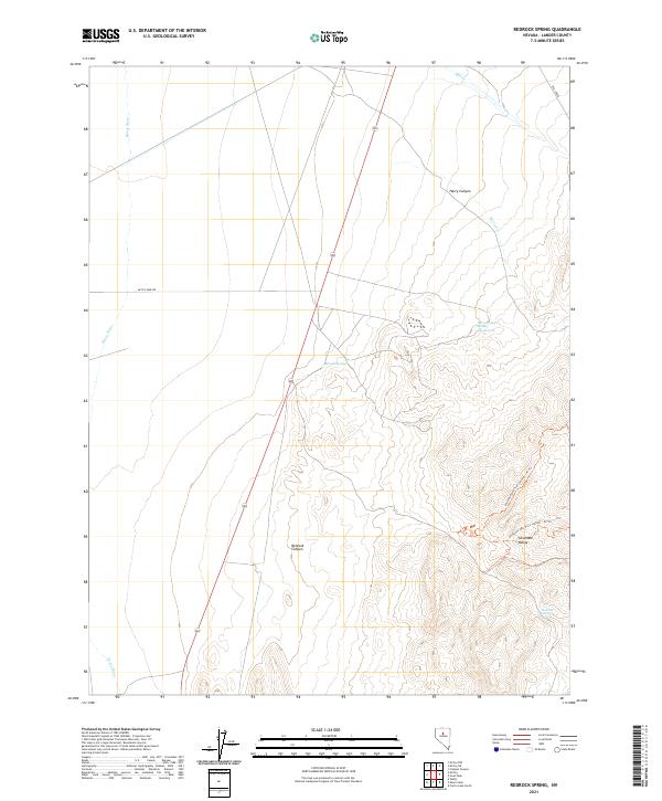 USGS Topographic Map – Redrock Spring