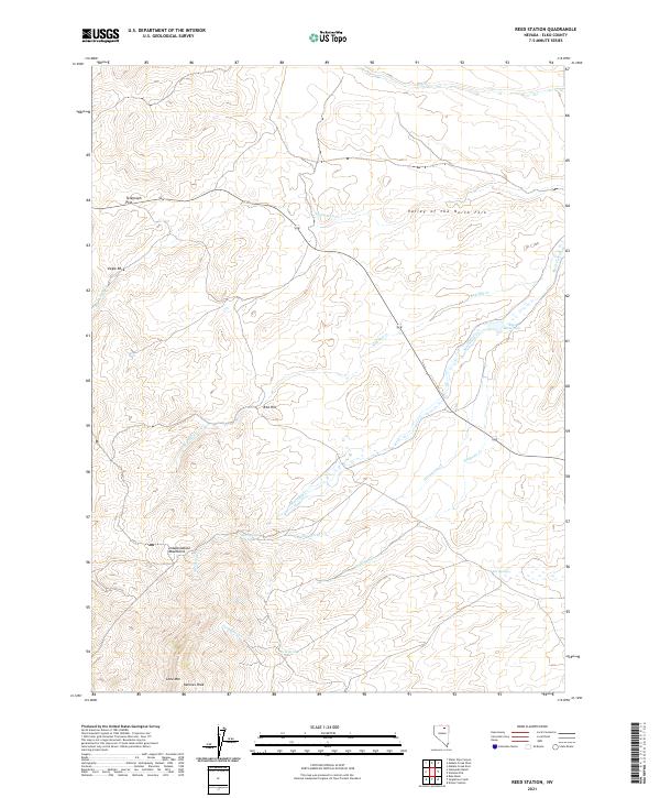 USGS Topographic Map – Reed Station
