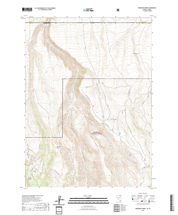 USGS Topographic Map – Robinson Creek