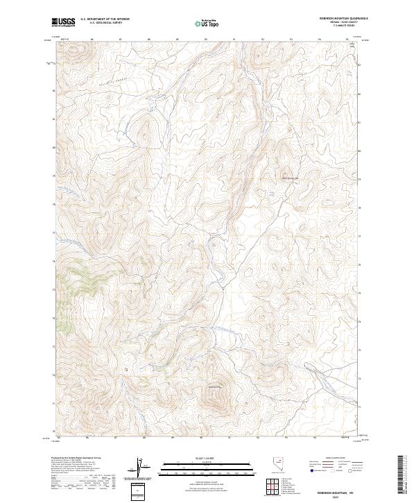 USGS Topographic Map – Robinson Mountain