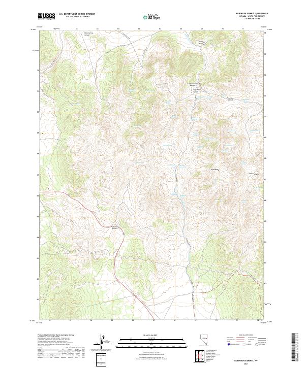 USGS Topographic Map – Robinson Summit