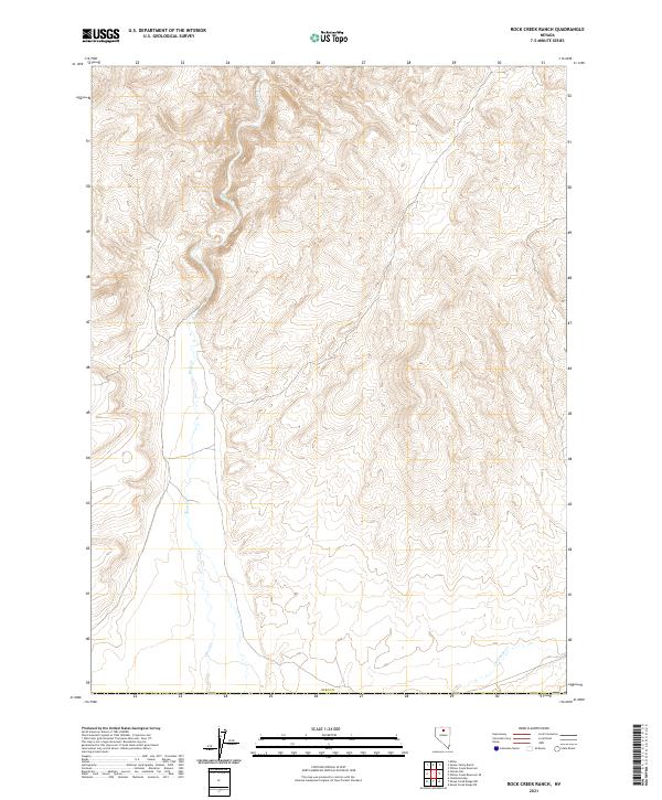USGS Topographic Map – Rock Creek Ranch
