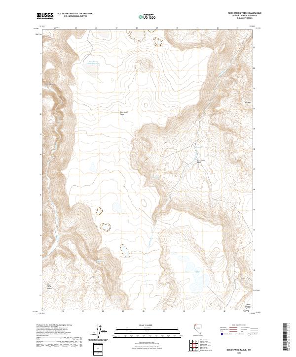 USGS Topographic Map – Rock Spring Table