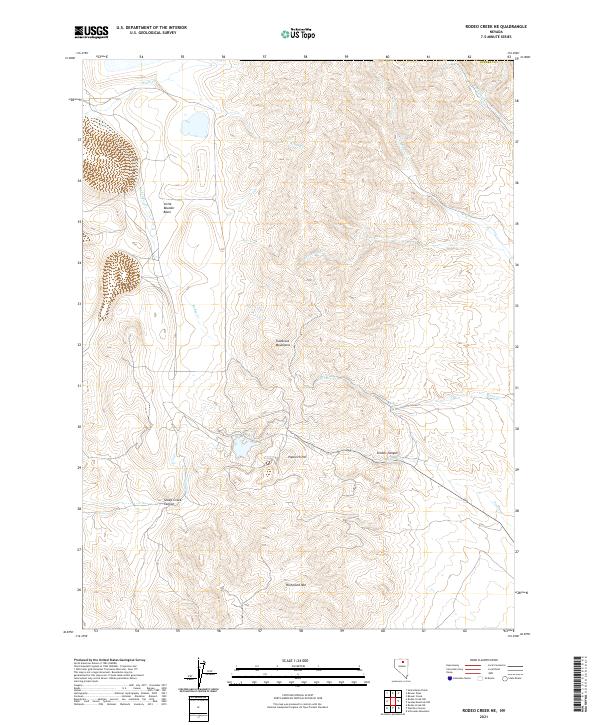 USGS Topographic Map – Rodeo Creek NE