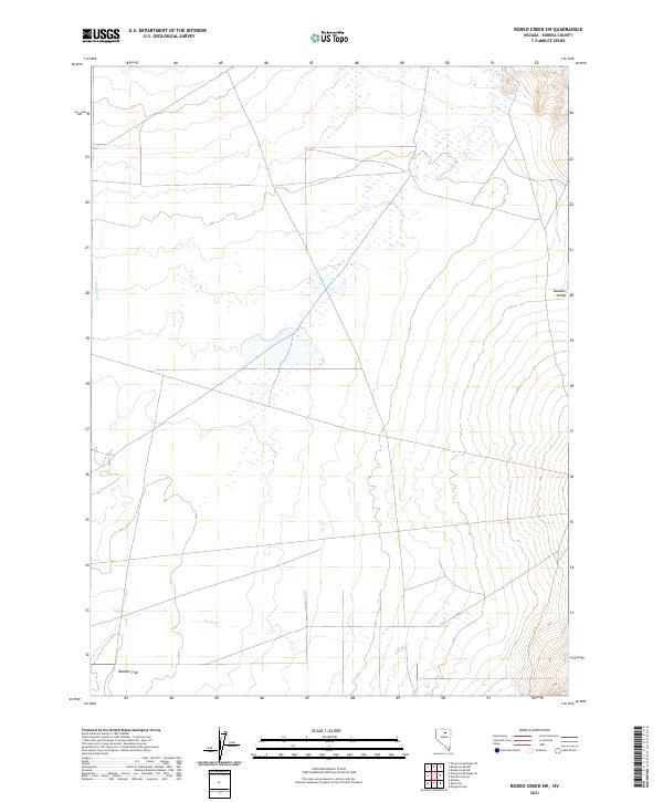 USGS Topographic Map – Rodeo Creek SW