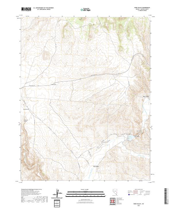 USGS Topographic Map – Rose Valley
