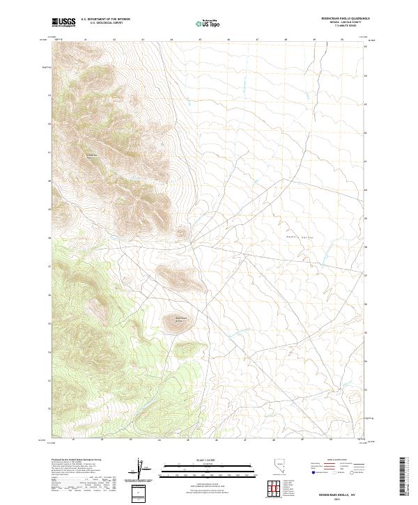 USGS Topographic Map – Rosencrans Knolls