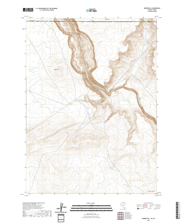USGS Topographic Map – Rubber Hill