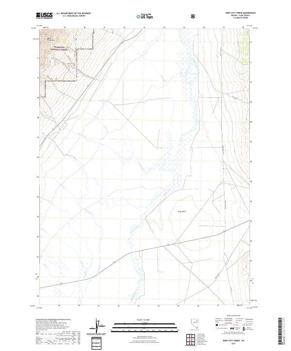USGS Topographic Map – Ruby City Creek