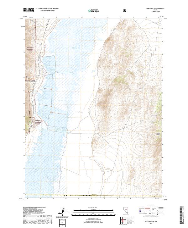 USGS Topographic Map – Ruby Lake NW