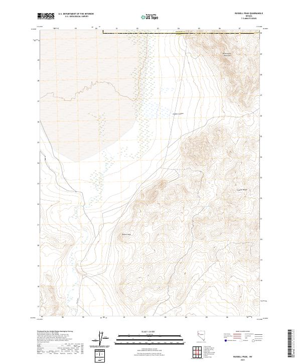 USGS Topographic Map – Russell Peak