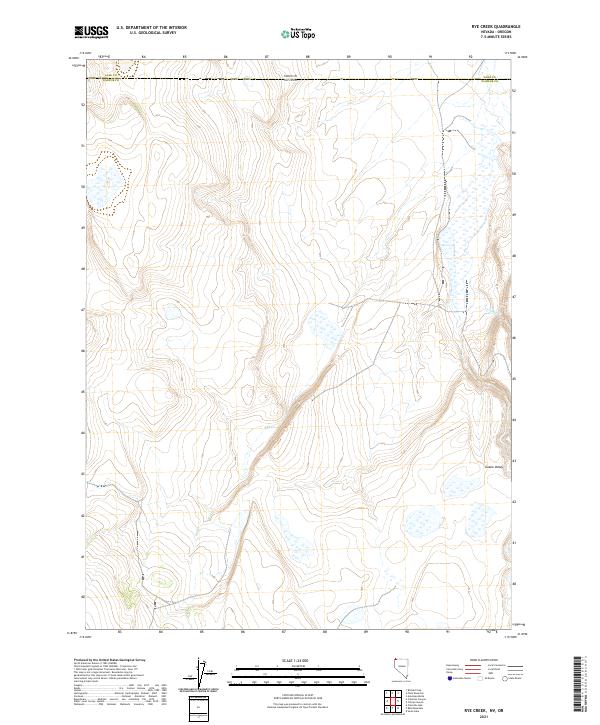 USGS Topographic Map – Rye Creek