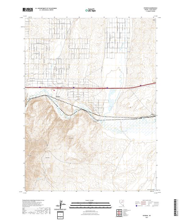 USGS Topographic Map – Ryndon
