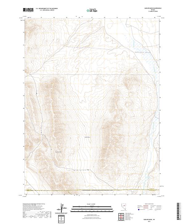 USGS Topographic Map – Sadler Basin