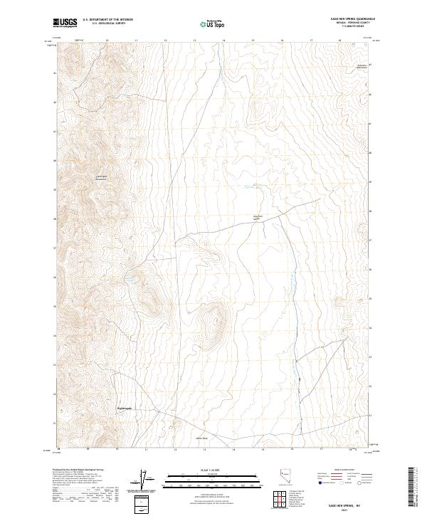 USGS Topographic Map – Sage Hen Spring