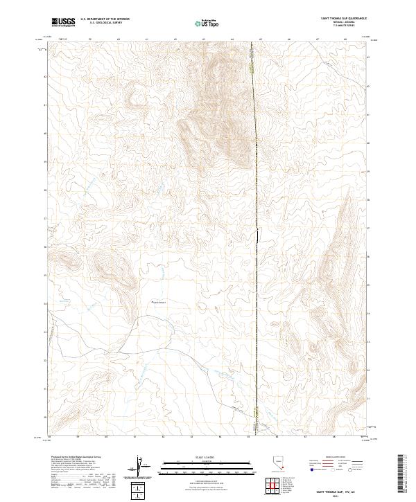 USGS Topographic Map – Saint Thomas Gap