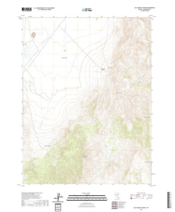 USGS Topographic Map – Salt Marsh Canyon