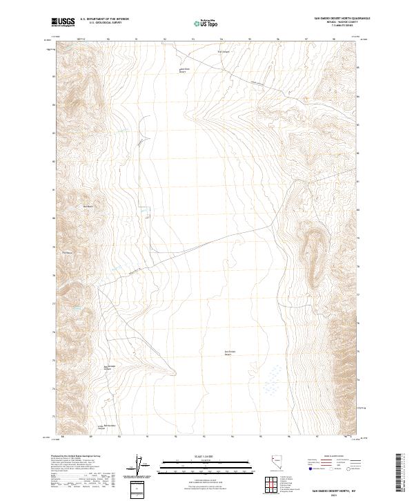 USGS Topographic Map – San Emidio Desert North