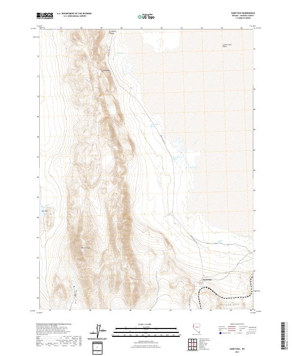 USGS Topographic Map – Sand Pass