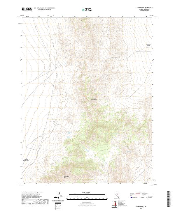 USGS Topographic Map – Sand Spring