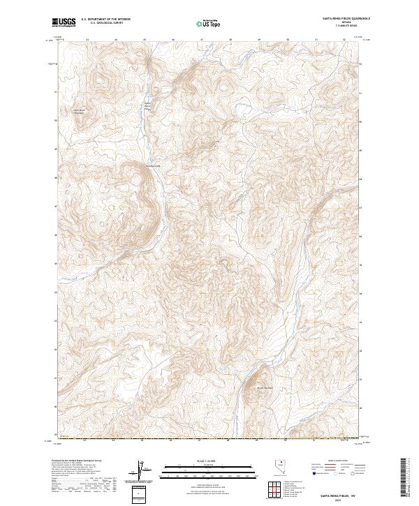 USGS Topographic Map – Santa Renia Fields