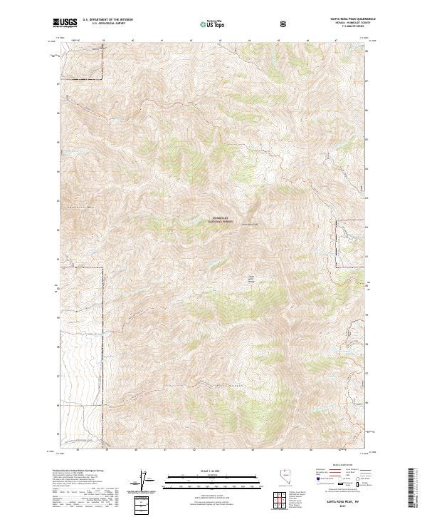 USGS Topographic Map – Santa Rosa Peak
