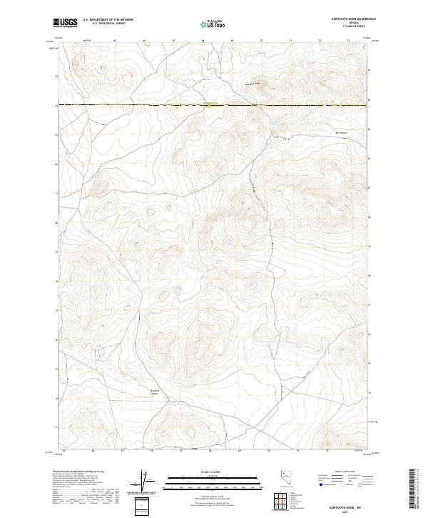 USGS Topographic Map – Sawtooth Knob