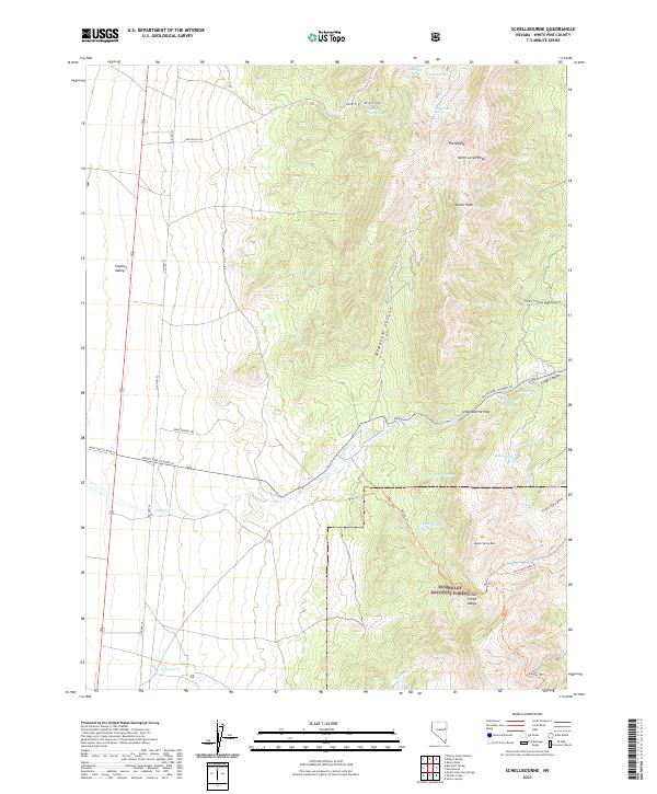 USGS Topographic Map – Schellbourne
