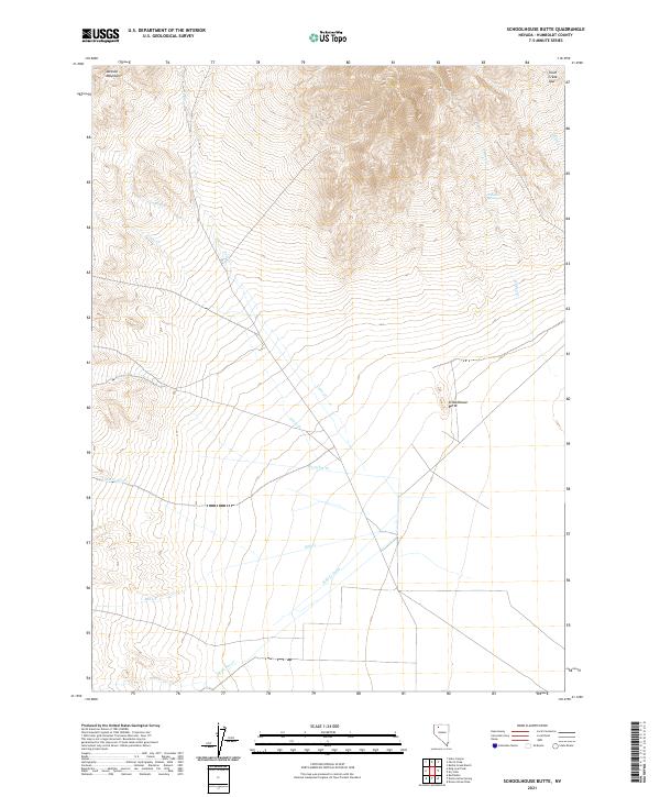 USGS Topographic Map – Schoolhouse Butte
