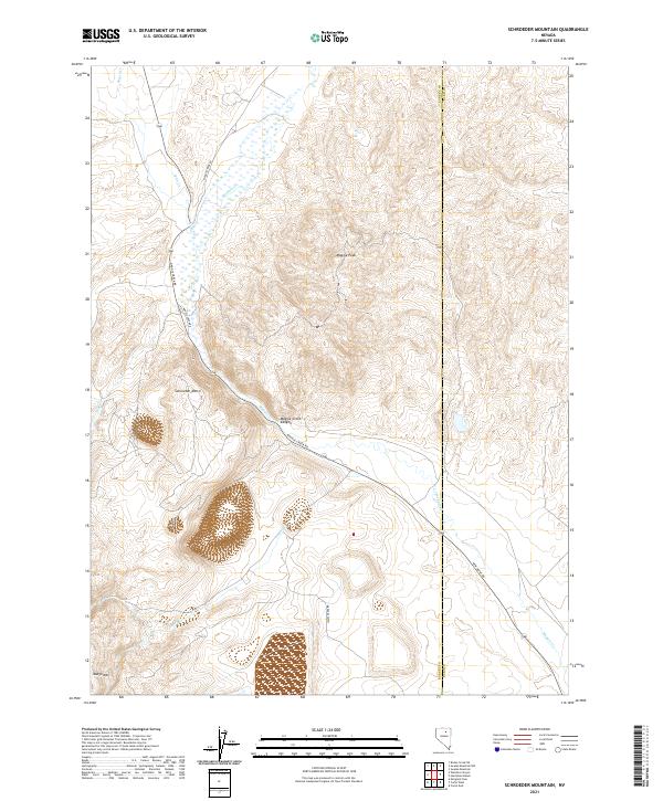 USGS Topographic Map – Schroeder Mountain