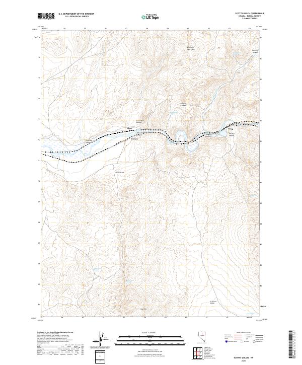 USGS Topographic Map – Scotts Gulch