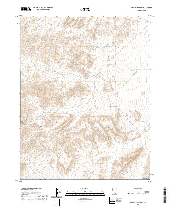 USGS Topographic Map – Scottys Junction SW