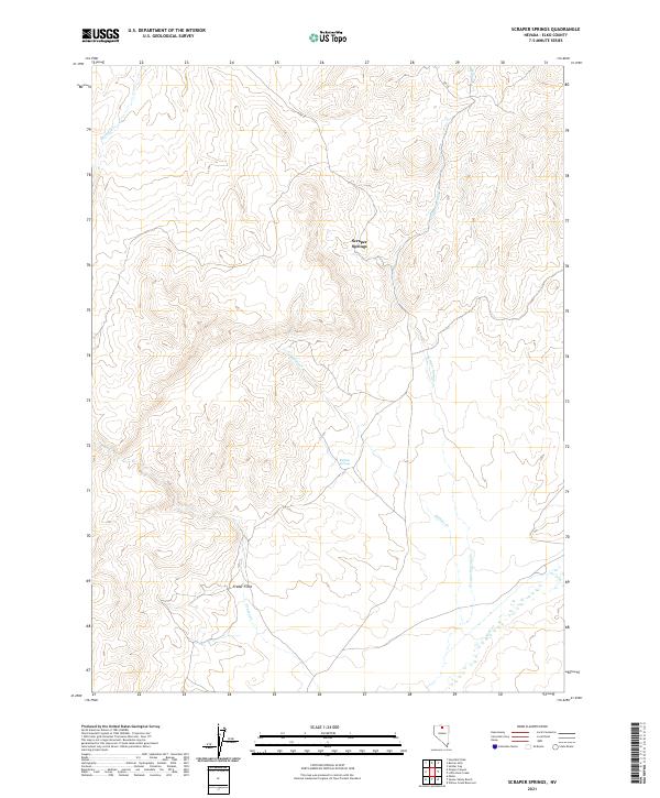 USGS Topographic Map – Scraper Springs