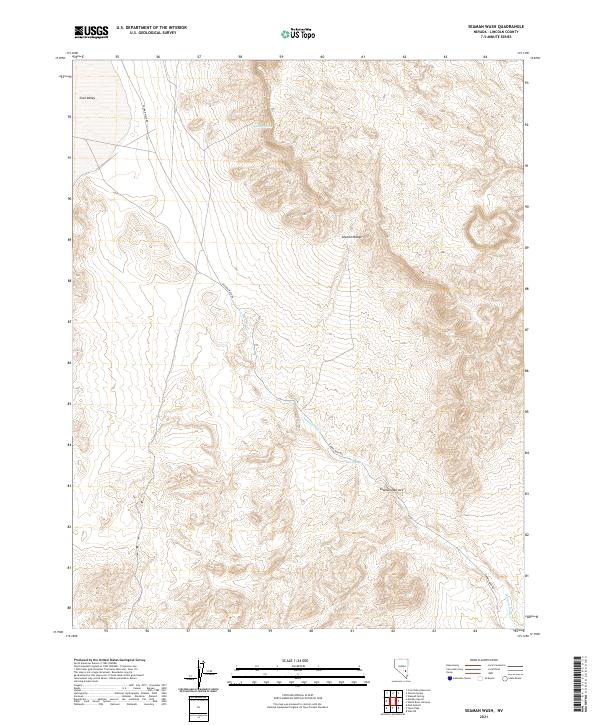 USGS Topographic Map – Seaman Wash