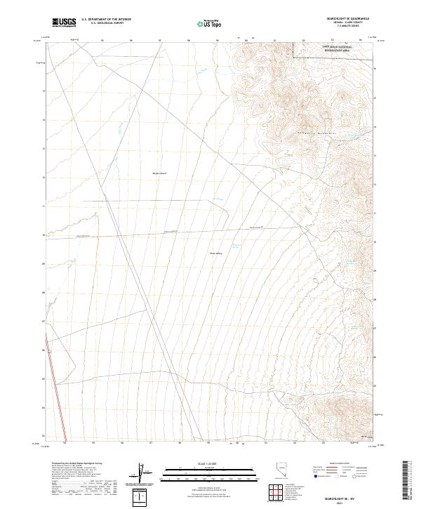 USGS Topographic Map – Searchlight SE