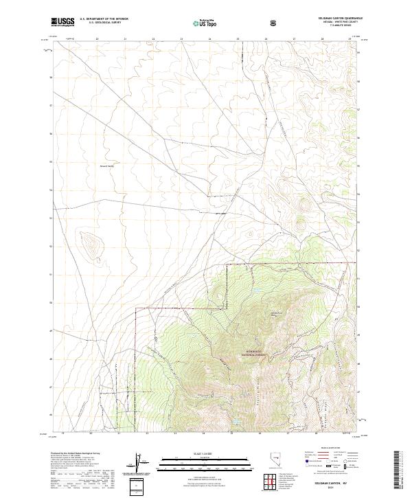 USGS Topographic Map – Seligman Canyon