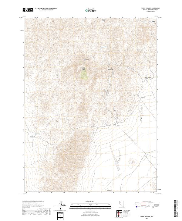 USGS Topographic Map – Seven Troughs